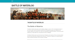 Desktop Screenshot of battleofwaterloo.org